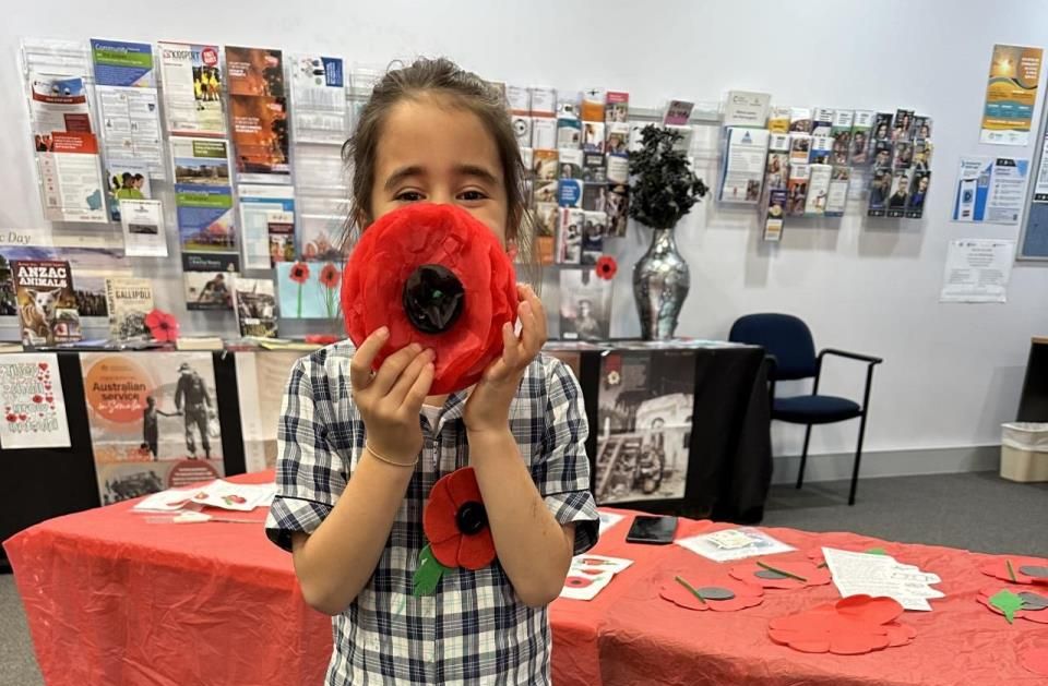 Using craft to spread the ANZAC message.